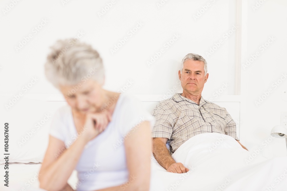 Annoyed couple ignoring each other Annoyed couple ignoring each other