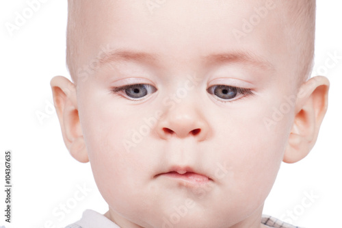 baby infant close-up portrait.