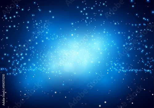 Blue Nebula Outer Space Bac...