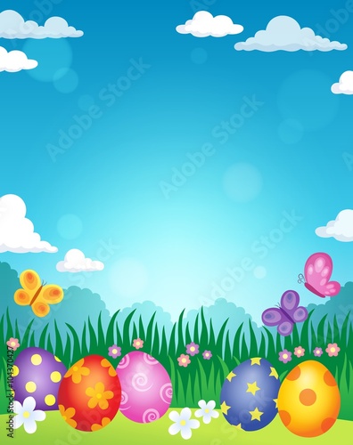 Decorated Easter eggs theme image 3