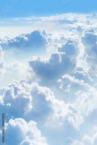 Cloudscape Blue sky and white cloud