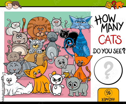 counting cats task for children