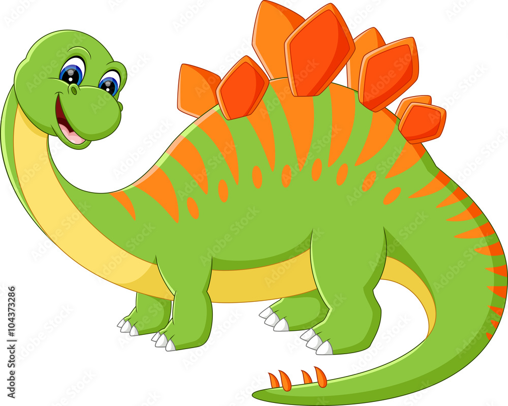 Fototapeta premium illustration of Cute dinosaur cartoon