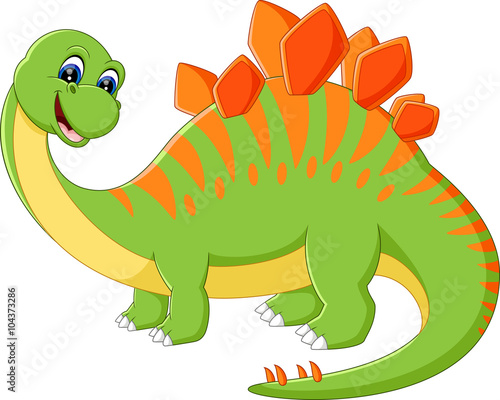 illustration of Cute dinosaur cartoon