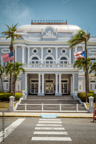 Old colonial building in San Juan, Puerto Rico