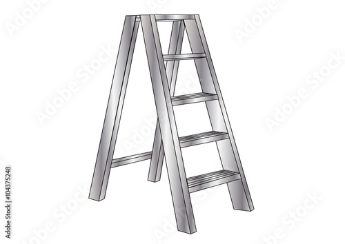 metallic ladder