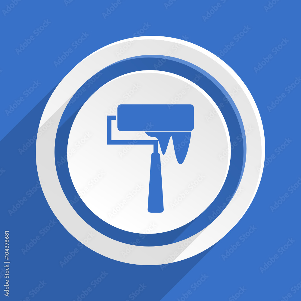 blue flat vector icon