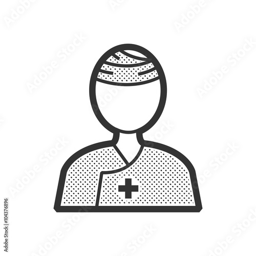 Patient head bandage Icon