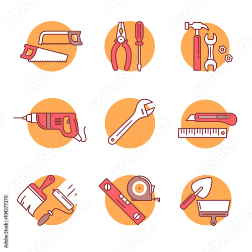 Home tools and hardware set