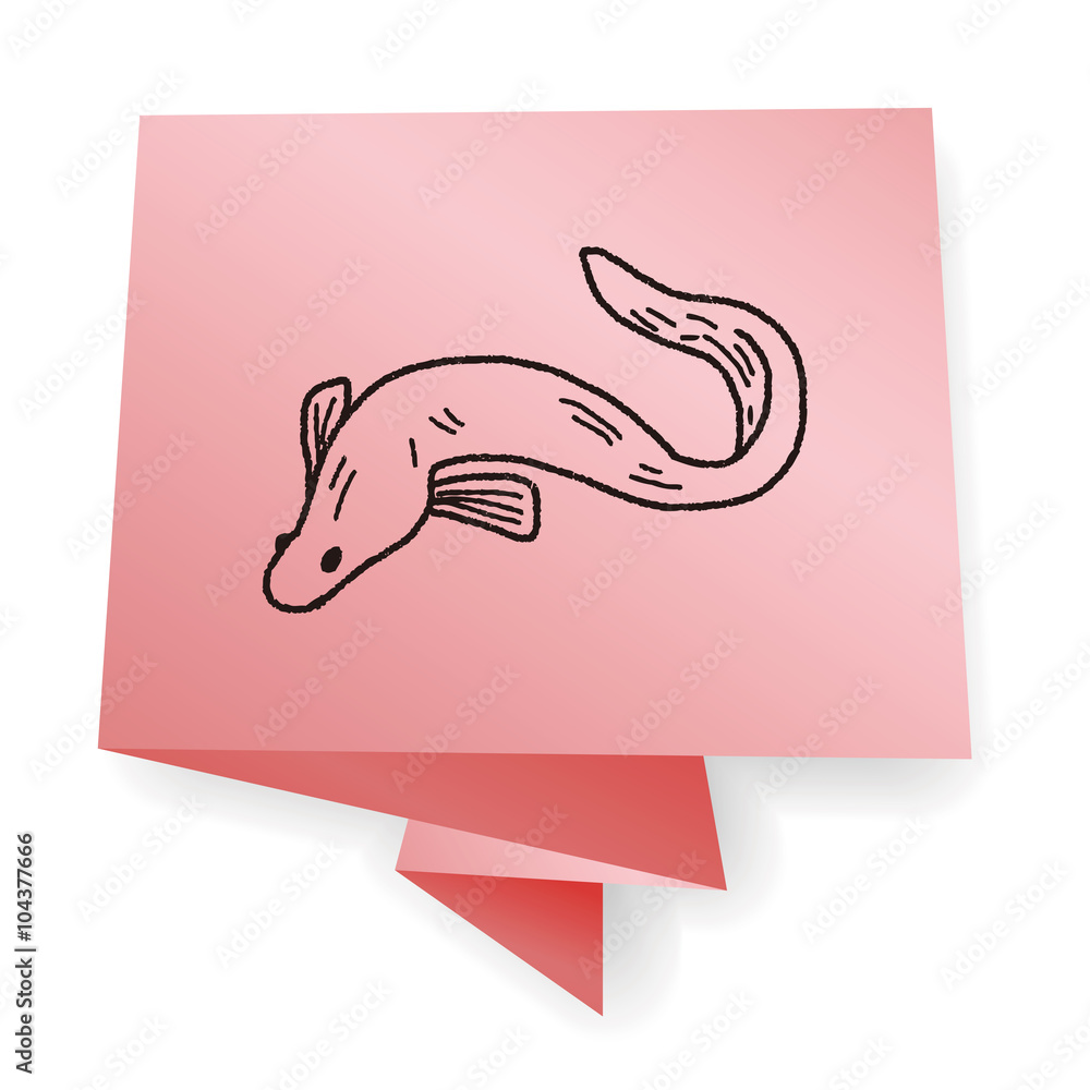 Obraz premium Eel doodle