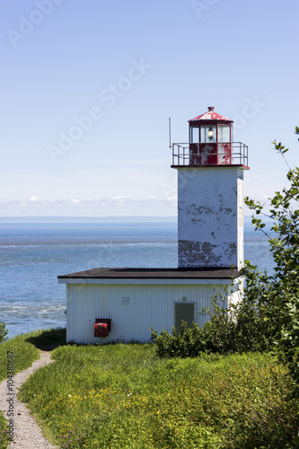 Quaco Head Lighthouse in New Brunswick in Canada