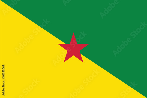 Standard Proportions for French Guiana unofficial Flag photo