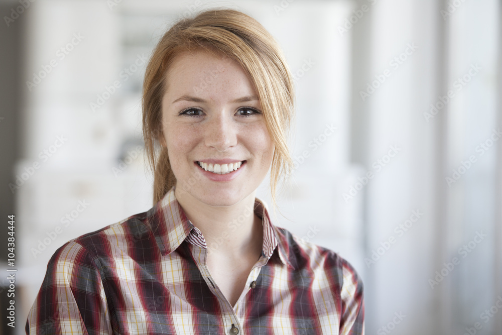 Portrait of smiling young woman Portrait of smiling young woman
