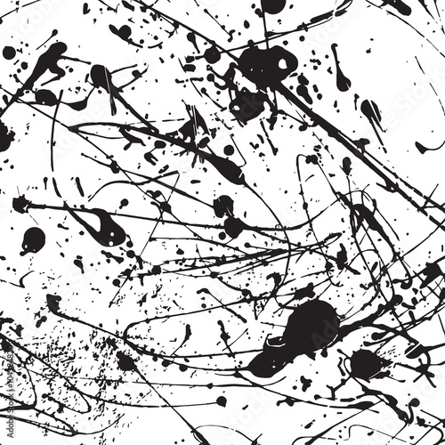 Grunge vector background, black and white modern texture, old pattern