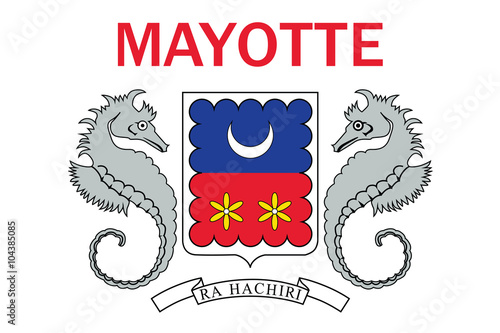 Standard Proportions for Mayotte Unofficial Flag photo