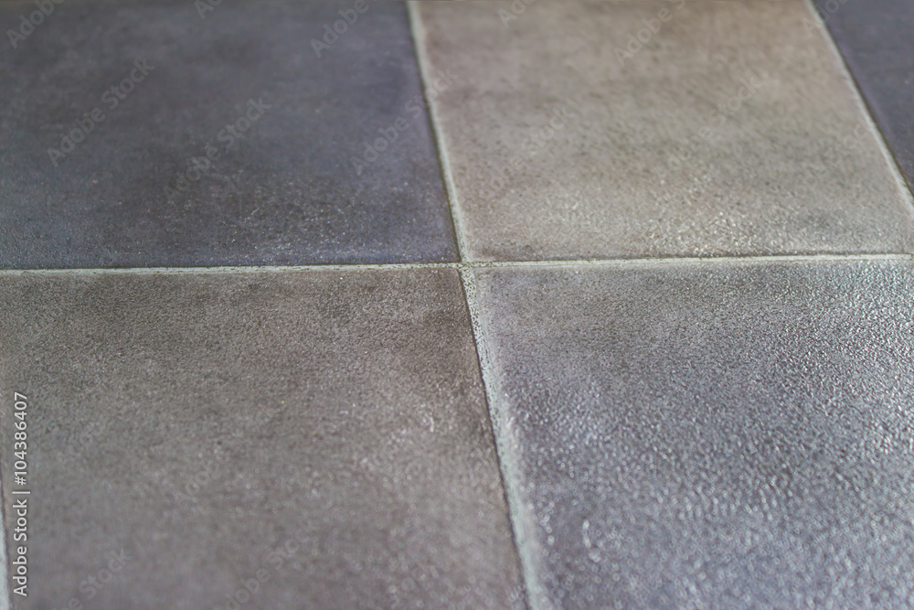 Fototapeta premium Blue floor tiles