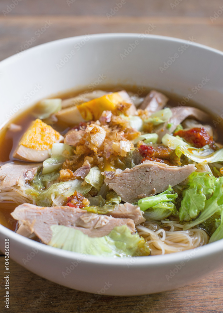 duck noodle, asia food