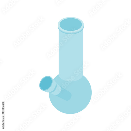 Bong for smoking icon, isometric 3d style 