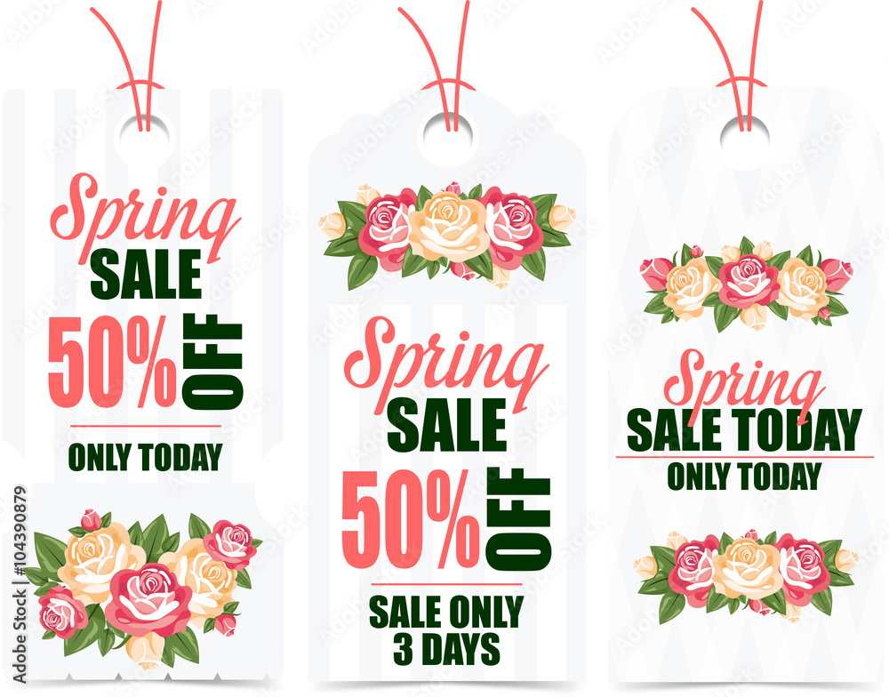 Naklejka premium Spring sale