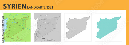 Landkartenset Syrien