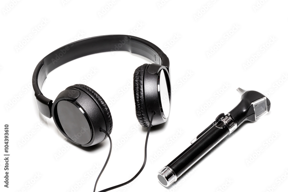 Headphones and Otoscope
