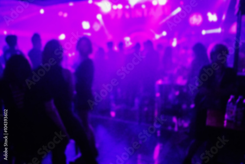 Fototapeta Naklejka Na Ścianę i Meble -  club party is blurred background