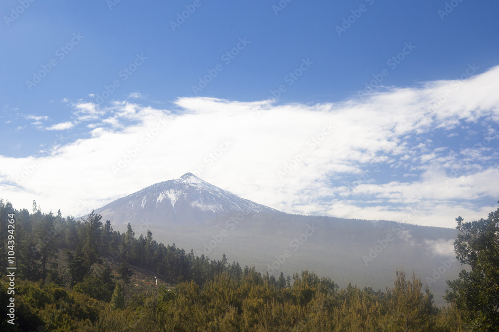 View of volcano Teide in Tenerife, Spain