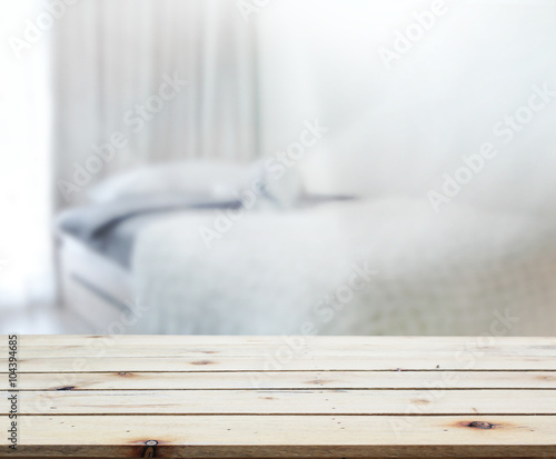 Table Top And Blur Background In  Bedroom © nuttapol