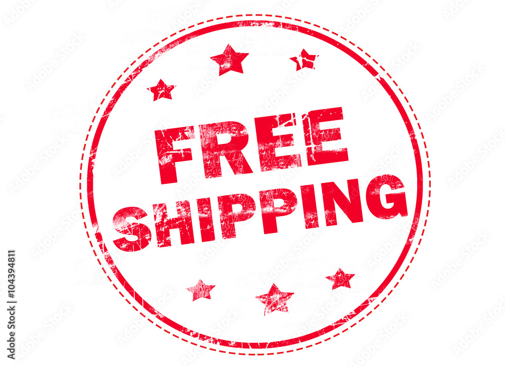 free shipping on red grunge rubber stamp