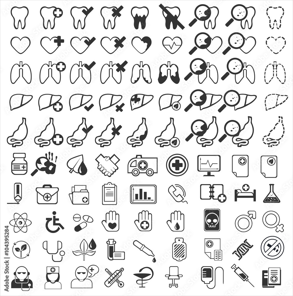 medicine vector icons