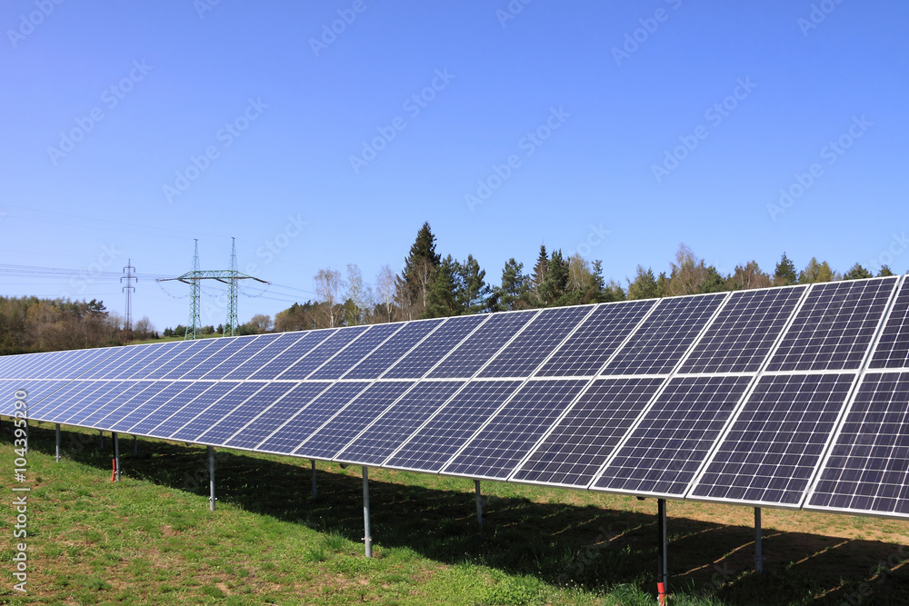 Detail of Solar Power Station on the Meadow Detail of Solar Power Station on the Meadow