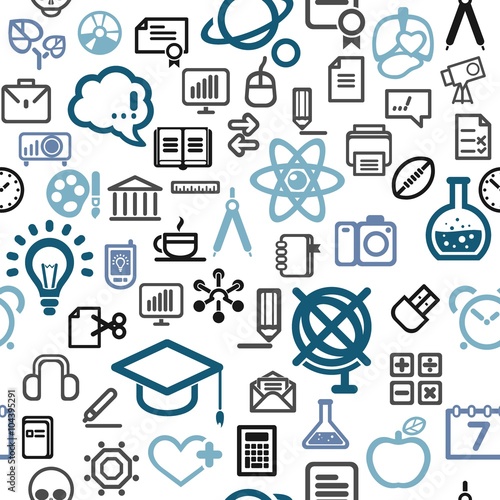 vector background made of  education icons