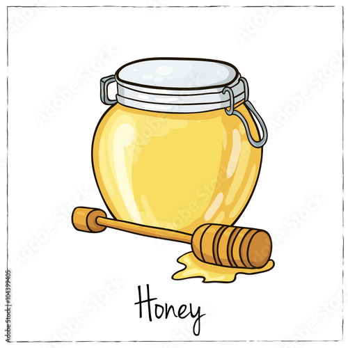 Honey Collection.  Vector illustration