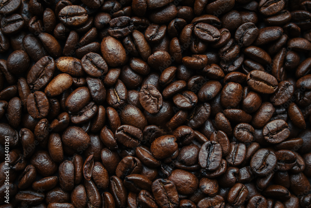 Coffee beans on background Coffee beans on background