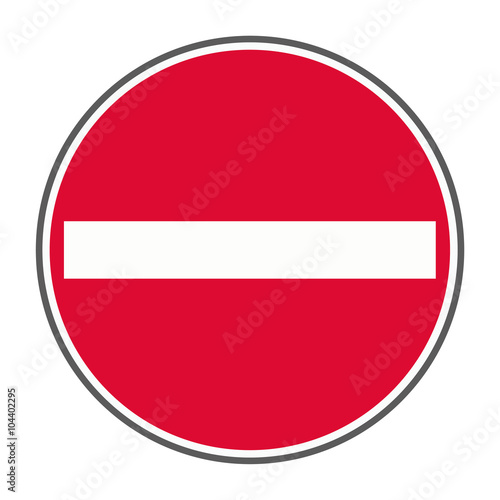 Schild Einfahrt verboten