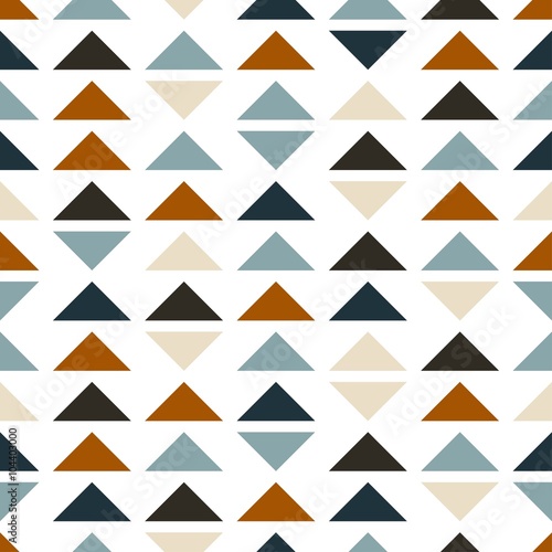 Seamless geometric pattern of triangles