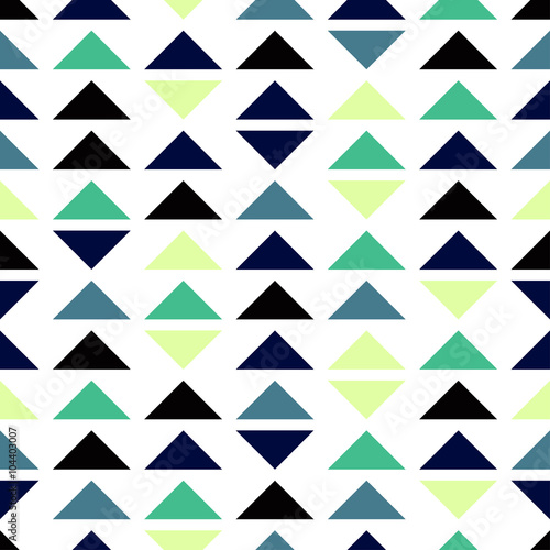 Seamless geometric pattern of triangles