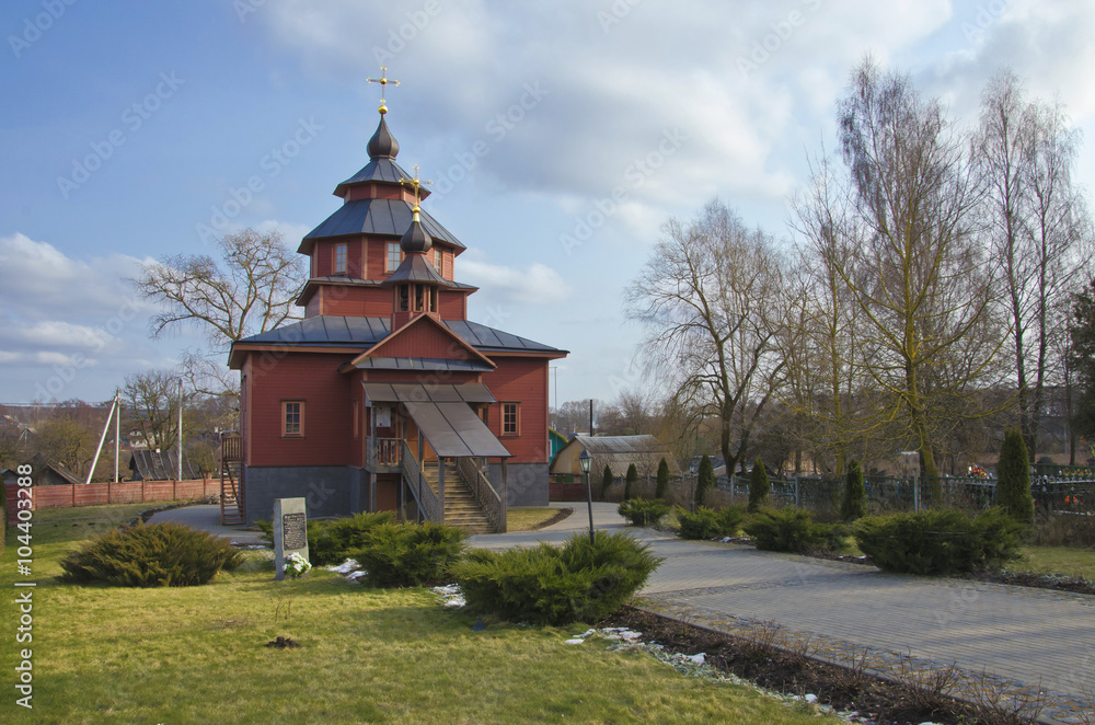 Belarus, Big Trostenets: St. Nicholas orthodox Church.