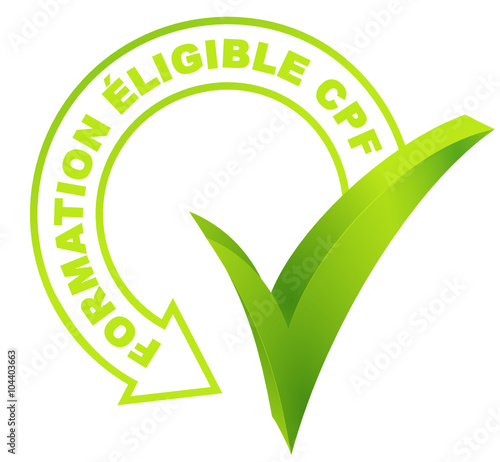 formation éligible cpf sur symbole validé vert