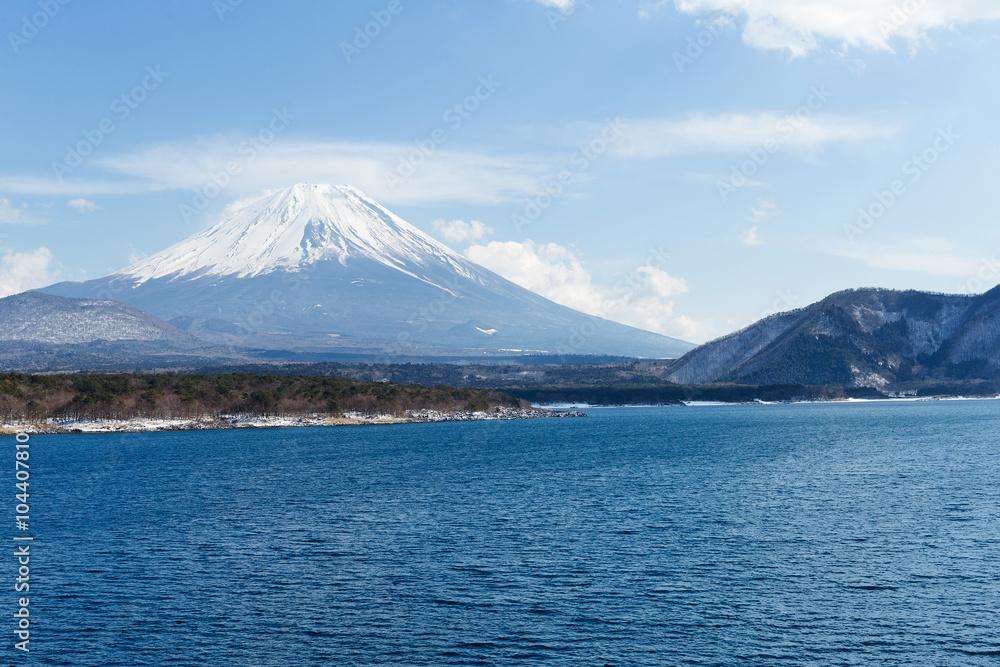 Mountain Fuji with Lake Motosu