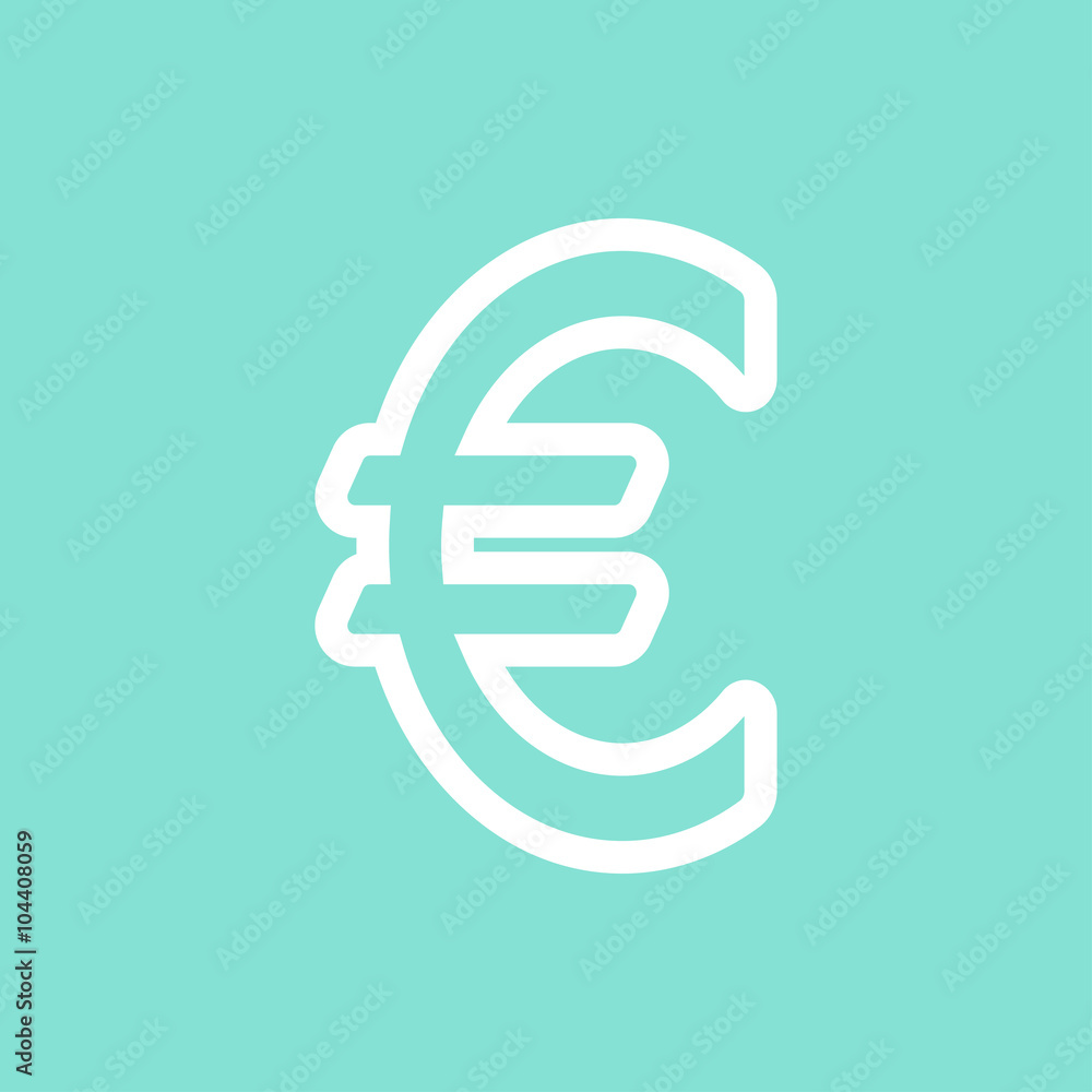 Euro - vector icon. Euro - vector icon.