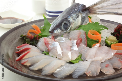 飛び魚　刺身 photo