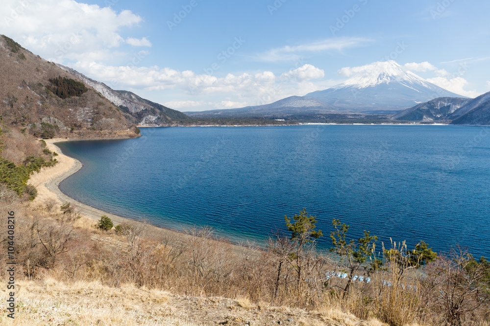 Fujisan with Lake Motosu