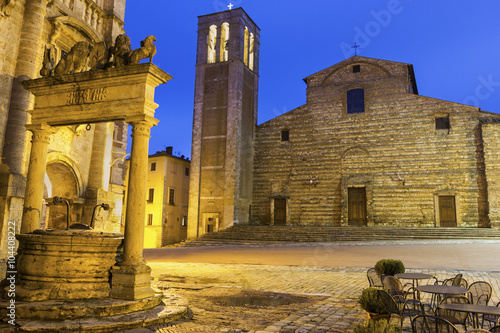 Montepulciano - Renaissance hill town in Tuscany, Italy photo