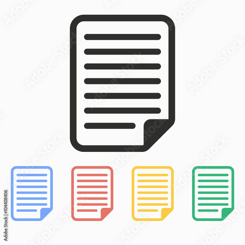 Document - vector icon.