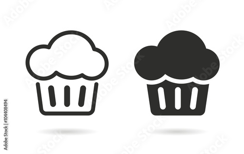 Cake - vector icon.