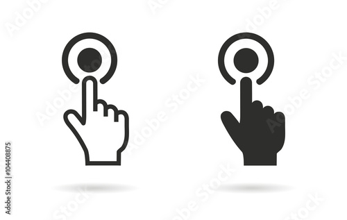 Touch  - vector icon.