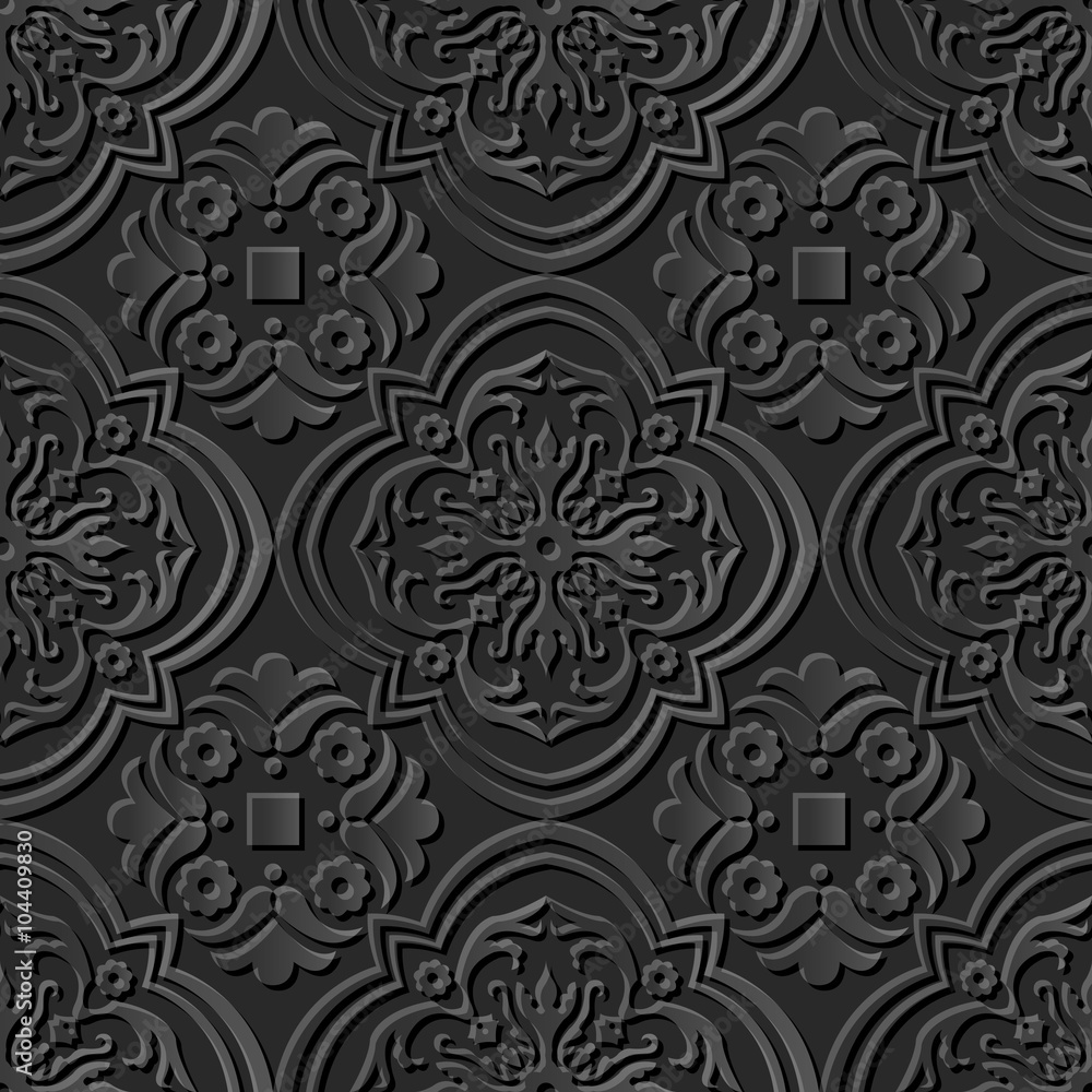 Seamless 3D elegant dark paper art pattern 240 Curve Cross Kaleidoscope
Seamless 3D elegant dark paper art pattern 240 Curve Cross Kaleidoscope