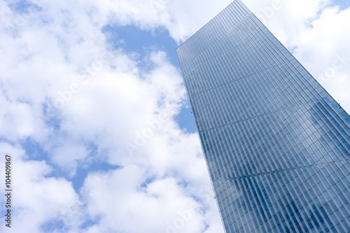 modern building against blue sky