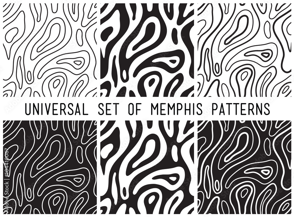 Universal vector lineal geometric seamless pattern